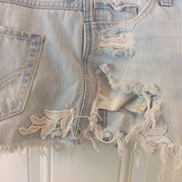 Hollister short short high-rise destroyed five pocket booty shorts - Picture 15 of 16